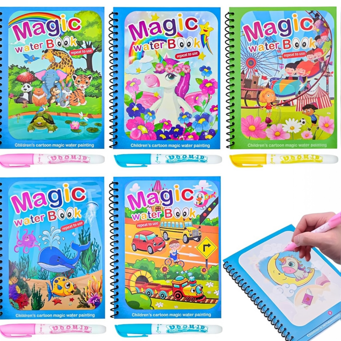Color ME Livre Magique Dessin à l'Eau